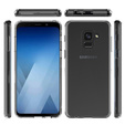 Obal na mobil pre Samsung Galaxy A8 2018, Fusion Hybrid, priehľadné