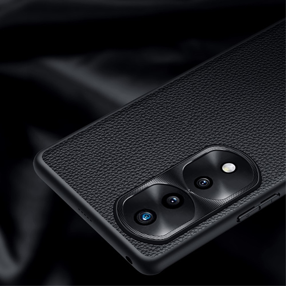 Kožené puzdro pre Honor 70 5G, leather hybrid, čierne
