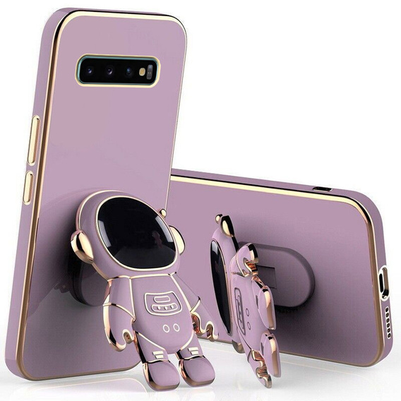 Obal na mobil pre Samsung Galaxy S10 Plus, Astronaut, fialové