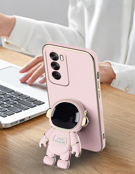 Obal na mobil pre Oppo Reno 12 Pro, Astronaut, ružové
