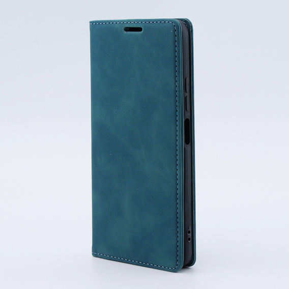 Puzdro pre Xiaomi Redmi Note 12 4G, ERBORD Vintage, peňaženka s chlopňou, modré