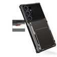 Puzdro pre Samsung Galaxy S25 Ultra, Card Holder Kickstand, čierne