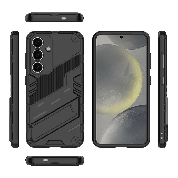 Puzdro pre Samsung Galaxy A56 5G, Military kickstand, čierne