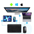 Puzdro + klávesnica Apple iPad Pro 11" 5 gen. 2024, Leather Pen Slot TouchPad, čierne