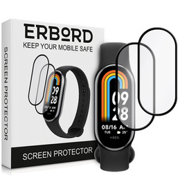 2x hybridné sklo ERBORD pre Xiaomi Smart Band 10 / 9 / 8