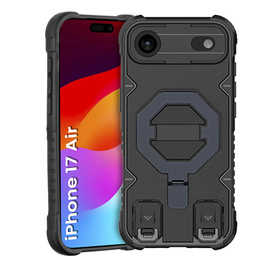 Puzdro pre iPhone Air, pre MagSafe, pancierované so stojanom, čierne