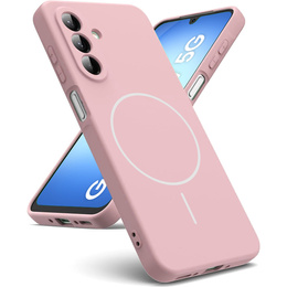 Silikónové puzdro pre Samsung Galaxy A17 5G, pre MagSafe, ružové
