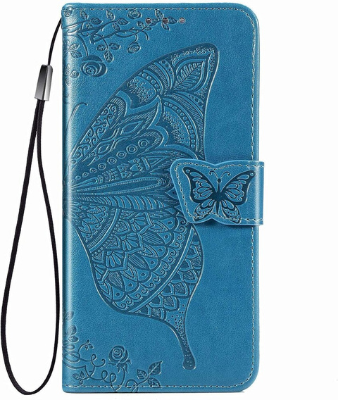 Klapkové puzdro pre Infinix Note 40 Pro Plus, Butterfly, modré