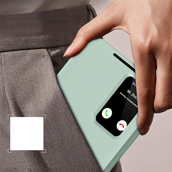 Puzdro Smart View Wallet pre Samsung Galaxy S26, zelené