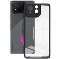 Puzdro pre ASUS ROG Phone 8 Pro, Fusion Hybrid, s ochranou fotoaparátu, transparentné / čierne