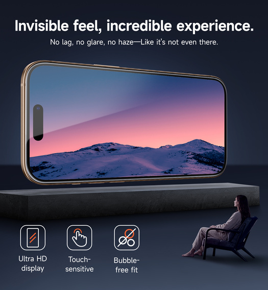 2x tvrdené sklo SURITCH pre iPhone 16 Pro Max