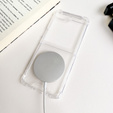 Obal na mobil pre Samsung Galaxy Z Flip7 FE / Z Flip6, Dropproof MagSafe, priehľadné
