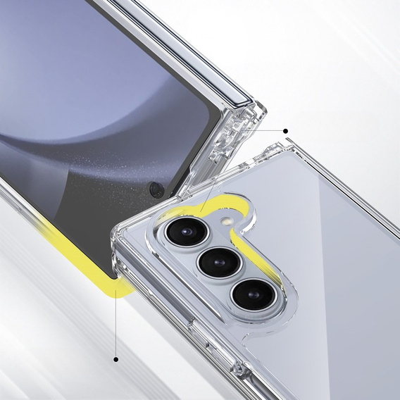 Obal na mobil pre Samsung Galaxy Z Fold6 5G, Fusion Hybrid, priehľadné