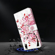 Klapkové puzdro pre Oppo A17, Wallet Light Spots Decor, tree, biele
