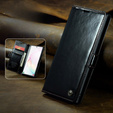 CASEME flipové puzdro pre Samsung Galaxy Note 10 Plus, Waxy Textured, čierne