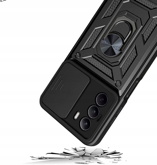 Obal na mobil pre Realme C71, CamShield Slide, čierne