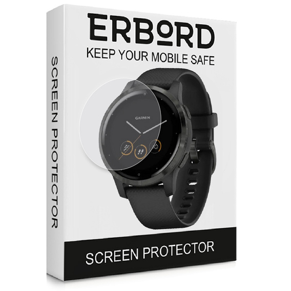 3x ERBORD Hydrogélová fólia pre Garmin Vivoactive 4s