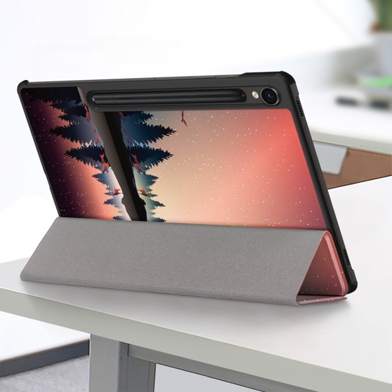 Obal na mobil pre Samsung Galaxy Tab S9, Smartcase Hybrid Pen Slot, night