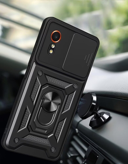 Obal na mobil pre Samsung Galaxy Xcover 7, CamShield Slide, čierne