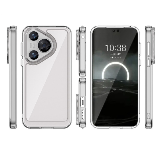 Obal na mobil pre Huawei Pura 70, Fusion Hybrid, priehľadné