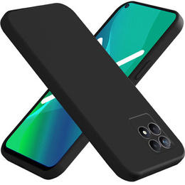 Obal na mobil pre Realme 8i, Silicone Lite, čierne