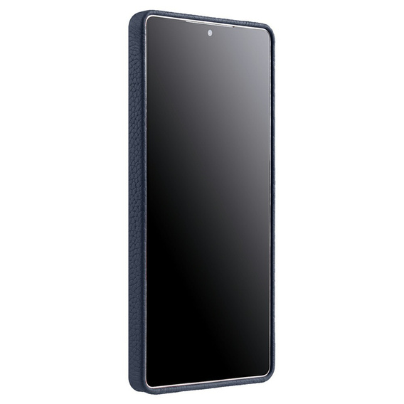 Puzdro MELKCO pre Samsung Galaxy S25 Ultra, kožené, tmavomodré