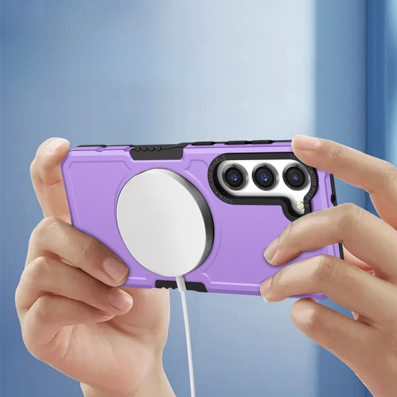Obal na mobil pre Samsung Galaxy S23 Plus, Protective MagSafe, fialové
