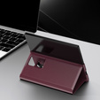 Flipové puzdro pre Samsung Z Fold5 5G, Smart View Wallet, bordové