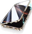 Puzdro pre iPhone 16 Pro Max, Magnetic Dual Glass, zlaté
