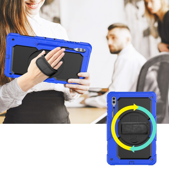 Puzdro pre Samsung Galaxy Tab S9 Ultra, pancierované ochranné,modré / čierne