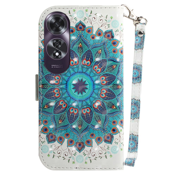 Klapkové puzdro pre Oppo A60, Wallet, Mandala Flower