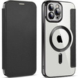 Klapkové puzdro pre iPhone 11 Pro Max, RFID Wallet MagSafe CamShield, čierne