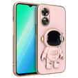 Obal na mobil pre Oppo A17, Astronaut, ružové