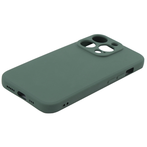 Obal na mobil pre iPhone 15 Pro Max, Silicone Lite, tmavozelené