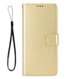 Klapkové puzdro pre Xiaomi Redmi A5, Crazy Horse Wallet, zlaté