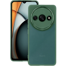 Silikónové puzdro pre Xiaomi Redmi A3, s ochranou fotoaparátu, transparentné / zelené