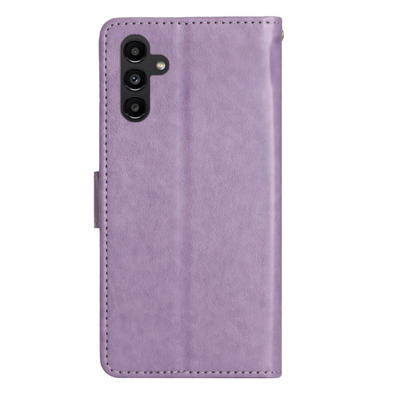 Klapkové puzdro pre Samsung Galaxy A14 4G/5G, Mandala Flower, fialové