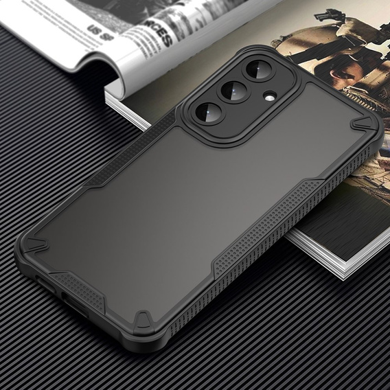 Obal na mobil pre Samsung Galaxy S25+ Plus, Armor Frosted Case, čierne