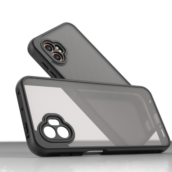Obal na mobil pre Samsung Galaxy Xcover 7 Pro, Fusion Hybrid, transparentné / čierne