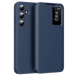 Flipové puzdro pre Samsung Galaxy A55 5G, Smart View Wallet, modré