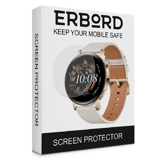3x ERBORD Hydrogélová fólia pre Huawei Watch GT 3 42mm