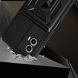 Obal na mobil pre Motorola Moto G73 5G, CamShield Slide, čierne
