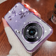 Puzdro pre Realme 11 Pro 5G / Pro+ 5G, Glitter Flower, fialové