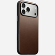 Puzdro Nomad pre iPhone 17 Pro Max, moderné kožené puzdro, hnedé