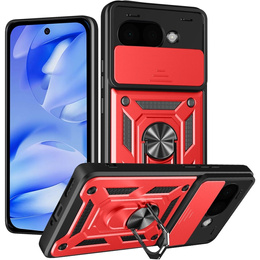 Obal na mobil pre Google Pixel 9A, CamShield Slide, červené