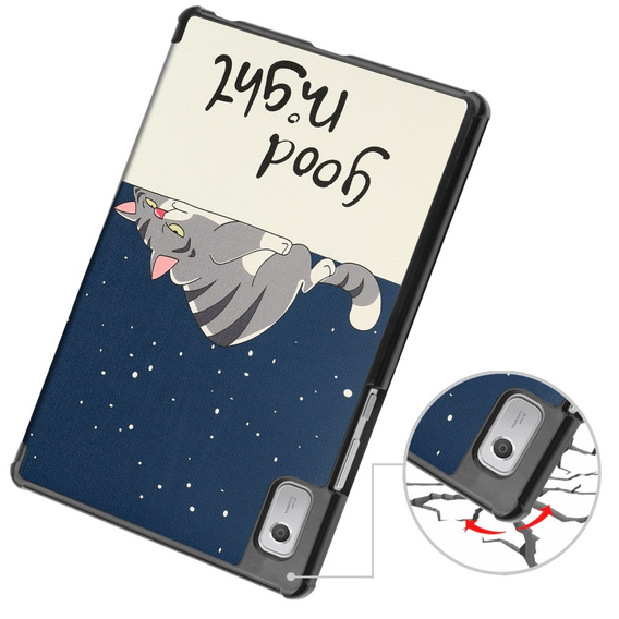 Puzdro pre Lenovo Tab M9, Smartcase, sleeping cat