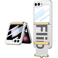 Puzdro pre Galaxy Z Flip 5, Strap Cover, námornícka modrá/oranžové