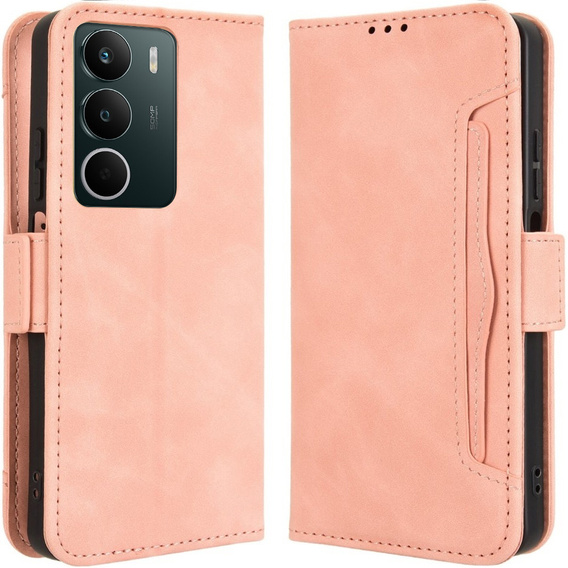 Klapkové puzdro pre Realme C71, Card Slot, ružové