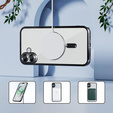 Puzdro pre iPhone 16, Electro MagSafe, čierne + sklo na displej