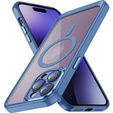 Puzdro pre iPhone 15 Pro, ERBORD Impact Guard, MagSafe, modré
